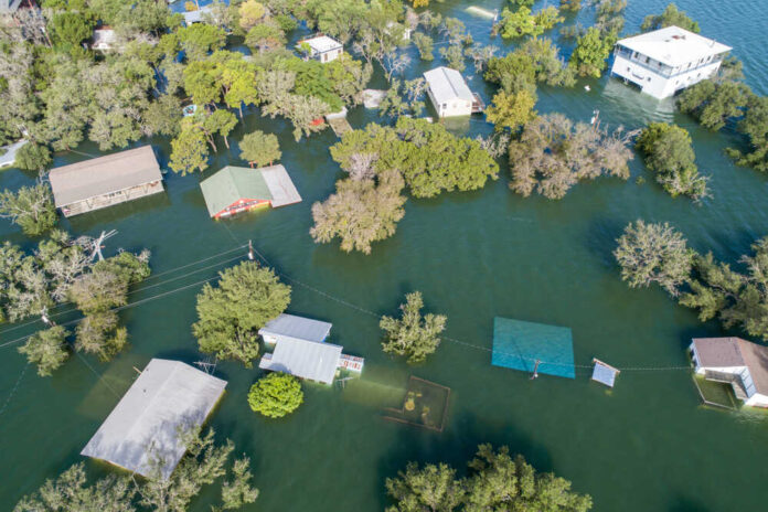 Tons,Of,Homes,Totally,Destroyed,,,Flooded,And,Submerged,Under
