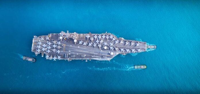 Nuclear,War,Ship,,Navy,Ship,,Military,Navy.,Nuclear,Carrier,Running