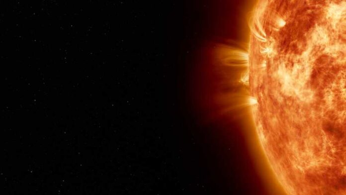 Earth's,Sun,In,Outer,Space.,Artistic,Concept,3d,Illustration,As