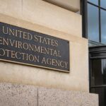 Sign for the United States Environmental Protection Agency on a building