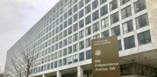 Exterior view of the Orville Wright Federal Building on Independence Avenue