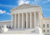 United States Supreme Court building with grand marble columns