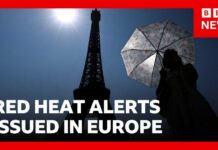 Red heat alerts issued in UK, France, Italy and Spain | BBC News