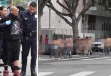 Man arrested after BB gun shooting at naked bike ride in downtown LA, police say