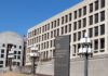 Inflation Spike Hits Families Where It Hurts Exterior view of the United States Department of Labor building with flags
