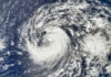 A Monster Storm Tests America’s Pacific Frontier Tropical cyclone swirling over the ocean