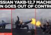 WATCH: Russian Helicopter Gatling Gun Spins Out of Control During Air Defense Training Mishap!
