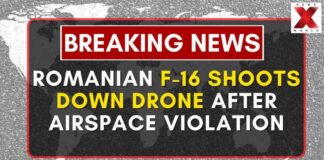 Romanian F-16 Shoots Down Drone After Airspace Violation, President Confirms | NewsX World