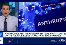 Anthropic says Trump administration has lifted export controls on Claude Fable 5 and Mythos 5