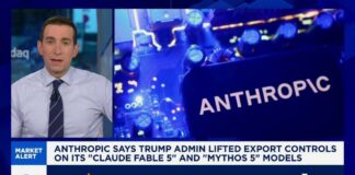 Anthropic says Trump administration has lifted export controls on Claude Fable 5 and Mythos 5