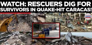VENEZUELA EARTHQUAKE: Search for Survivors Continues After Deadly Twin Earthquakes Hit Caracas