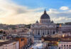 Women-Led Rites? New Bishop’s Flashpoint St Peters Basilica with surrounding cityscape at sunset