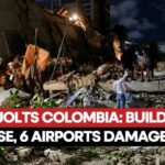 A Historic Landmark Crumbles in Seconds Colombia Earthquake: 7.4 Magnitude Quake Flattens Buildings, Traps Residents In Cali | WATCH