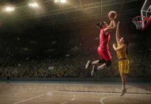 The WNBA’s Culture War Just Got Louder Two basketball players contest a layup under the hoop