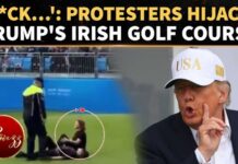 Airport Uproar Greets Trump Touchdown 'ARREST TRUMP': Protesters HALT IRISH OPEN; Thousands Take To Shannon Airport, Dublin Streets