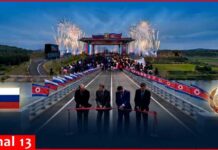 Russia and North Korea open first road bridge across shared border