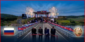Russia and North Korea open first road bridge across shared border