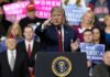 Massive Crowd, Bigger Bet – What’s Next? politician speaking at a rally podium