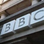 BBC logo on a building facade