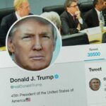 social media profile page on a smartphone screen