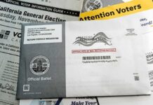 DOJ SLAMS California Over 20,000 Ballots Mail-in ballot envelope and voter information materials
