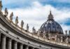 A Personal Revelation From the Vatican Stuns Faithful St. Peter's Basilica dome with statues along colonnade